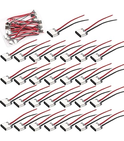 10 Stück USB-C Pigtail Kabel, 25 Cm – Offene Enden Mit 4 Polen (5V/3A) Für DIY-Projekte Wie LED-Beleuchtung, Lüfter & Mehr