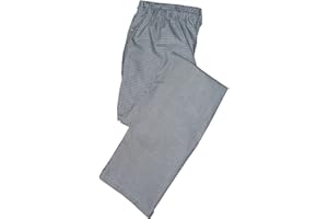 Pegasus Textiles Unisex Black & White Hounds Chef Trousers Chefs Trousers