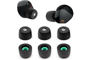 YIEJOYA Memory Foam Ear Buds für Sony WF-1000XM5, Ohrstöpsel Ersatz Sony Ear Piece Foam Tips für WF-1000XM5 WF-1000XM4 Fit Charging Case (Matte Oberfläche, 3 Paar, M)