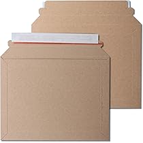 50 10" X 6" X 4" Weiß Wellpappe Versandtaschen Gestanzte