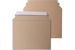 50 x Kraftmax Premium Verpackung/Versandtaschen - Frustfreie Versandtasche aus Pappkarton - DIN A5-23,5 x 18 cm