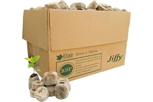 Elixir Gardens Jiffy Coir Propagation Pellets Peat Free Eco Friendly Compost Various Sizes 30,35,45mm / Various Qtys 10-2000 | 35mm x200