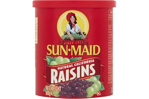 Sun-Maid California Raisins Tub – 500 grams – Natural Dried Fruit Snack – Vegan, Gluten-Free – High in Fiber & Antioxidants – Ideal for Baking, Cooking, Trail Mix, Salads & Lunchboxes