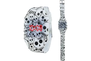 Mamiddle Reloj Digital LED para Niños Niñas Casual Simple para Reloj para Niños con Pantalla de Hora y Fecha Caja y Banda de Diseño Integrado de Silicona Suave y Luminosa