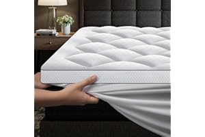 Autsel 3D Topper 90x200cm Topper Viscoelastico in Granuli di Schiuma 500GSM Sobrecolchon Cubre Colchón Protector de Colchón Suave y cómodo