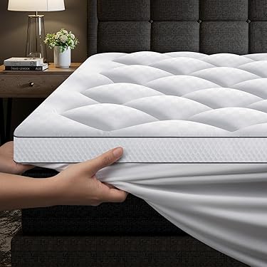 DUANDUAN Matrasbeschermer 180 x 200 cm, op matras voor 2 personen, met rekbaar, grote spanhoogte 38 cm, gewatteerd, van microvezel, ademend, donkergrijs