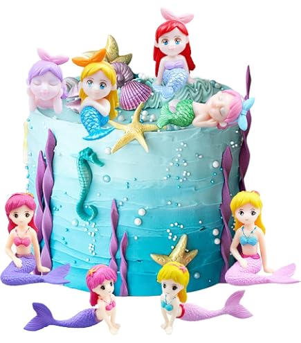 Sirena Decorazioni Torta Compleanno Bambina, Cake Topper Torta Sirena