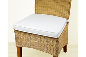 Sedex Sitzpolster Larissa Sitzkissen Stuhlkissen Auflage Kissen Polster Baumwollenmix altweiß/cremefarbend