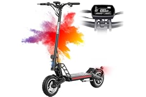 TODIMART Patinete electrico S9/S12/ G2,800/1000/1600W 48V 13/20.8Ah Potente neumático Todoterreno sin cámara de 10 Pulgadas, Largo Alcance 35-70 km Plegable