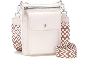 Atgbiem Handy Umhängetasche Damen klein Handytasche Zum Umhängen Kleine Handtasche Damen Crossbody Bag Damen Beige