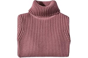 Shengwan Rollkragenpullover Kinder Mädchen Jungen Warm Herbst Winter Langarm Strickpullover