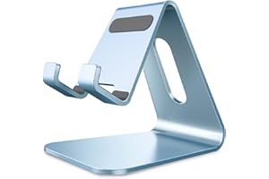 Lucrave Stojak na telefon komórkowy, podstawka, uchwyt, aluminiowy stojak biurkowy kompatybilny z przełącznikiem, wszystkimi smartfonami, iPhone 15 14 13 12 Pro Max Pro Xs Max Se 8 7 Plus SE-Sierra