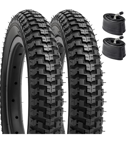 SPYMINNPOO Pneu Vélo Enfant 12x2.125 (54-203) – Caoutchouc Résistant à La Crevaison, Grip Renforcé, Facile à Installer, Pour Cyclisme