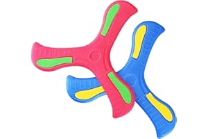 Rizaso. Boomerang Boomerang 3 Wing Throwing Game for Children with Exciting Information, Pack of 2