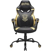 SUBSONIC Sedia Gaming Harry Potter Ufficiale, Poltrona Ergonomica Junior Nera Con Logo Ricamato