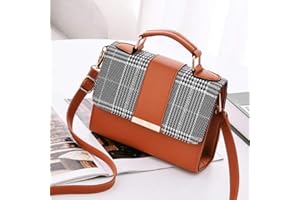 WILIHARUI Summer Fashion Women Bag Leather Handbags PU Shoulder Bags Small Flap Crossbody Bags for Women Messenger Bags,Orange,20x15x6cm