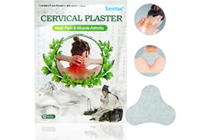 SUMIFUN Parches de Calor, Parches Alivio del Dolor, Parche Autocalentador, Almohadillas de Calor Autoadhesivas, Alivio del Dolor de Hombro, Self Heating Warming Meridians Patches, 24 Piezas