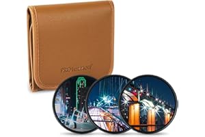 PROfezzion Filtro stella variabile da 67mm 3 Pezzi (4 punti, 6 punti, 8 punti) con Custodia per Filtro per Canon EF-S 18-135 mm f3.5-5.6, RF 24-105 mm F4-7.1, Sony FE 24-70 mm f4 Obiettivo