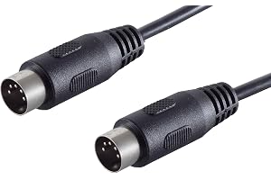 1aTTack.de 1x 5m Kabel DIN 5-pin wtyk-wtyk audio | Kabel audio DIN 5-pin, wtyk-wtyk, do HiFi, instrumentów muzycznych i sprzętu studyjnego