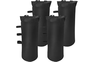 INDRNIF Lot de 4 Poids pour Pavillon Sacs de Sable Oxford 600D Poids de Jambes pour Tente Poids pour Tonnelle Sacs de Sable en Oxford 600D