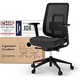 Ergotopia PureBack Ergonomic Office Chair with 4D Arms and Synchronous Mechanism, Ergonomic Office Chair for Home, Office and