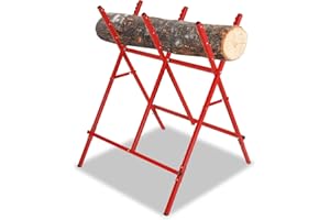 Hebitod Caballo de sierra, caballete plegable, sierras de madera, acero robusto, robo de madera, corte de soporte de troncos de madera, troncos de madera, capacidad de carga 100 kg, sierra forestal,