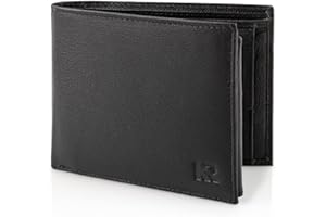 KRONIFY Helios Męski portfel skórzany z ochroną RFID I Portfel w formacie krajobrazowym I Portfel z kieszenią na monety I Portfel z miejscem na 13 kart I (12,5x10,5x2cm)