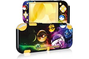 DLseego Custodia per Switch Lite, Classic Anime Prints Hard PC Cover Switch Lite, Custodia Switch Lite e 2 Copri levette analogiche Resistente ai graffi e agli urti,Pallina da elfi