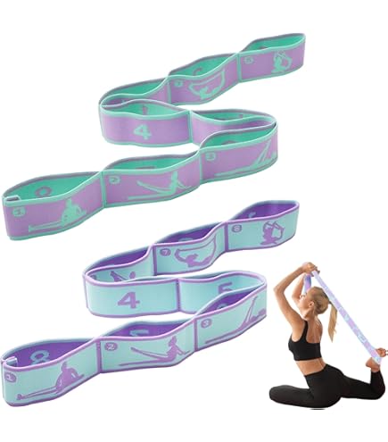 Bande élastique De Yoga Avec 8 Boucles, Bande élastique De Yoga, Bandes