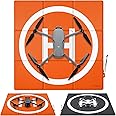 SYMIK LP570 Drone Landing Pad (3x3 fold) Double-Sided Waterproof 22.5 inch /57cm Fast-Fold Helipad for DJI Mavic 3 Classic/Mavic 3/Cine, Air 3S/Air 3/Mavic Air 2S, Mini 4 Pro/Mini 2/Mini SE/Mavic 2