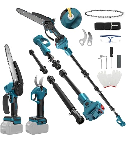 Perches élagueuses Perche Élagueuse Télescopique Électrique Compatible Avec Makita 18v 135824371369 Tronçonneuse Télescopique Sans Fil