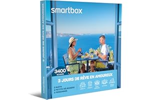 Smartbox - Coffret cadeau Séjour de rêve 2 ou 3 jours dans un château ou un établissement étoilé pour 2 à 4 personnes - Idée cadeau évasion