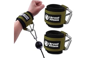 J Bryant Cinghie per polsi imbottite in neoprene con chiusura triangolare regolabile in velcro e design sicuro del polsino per allenamenti con macchine a cavi e allenamento di forza