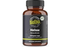 ‎BIOTIVA Melissen Bio 150 Kapseln - Melissa officinalis - 450mg - Melisse - ohne Zusatzstoffe - Abgefüllt und kontrolliert in Deutschland - Biotiva