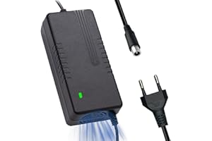 HONSZEX Cargador de 42 V 2 A para Xiaomi M365 Ninebot ES1, ES2, ES3, ES4, E22, E25 Scooter eléctrico con 1 clavija 8 mm conector universal para batería de litio de 36 V