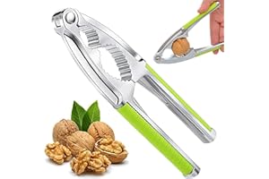 HELOVGE Casse Noix,Pinces à Noix,Pince Noyer,Casse-Noisettes pour Noix,Pince Noix,Casse-Noisette en métal,Casse Noisette Pécan,pour Les Noix, Noix de Noix,Noisettes,amandes