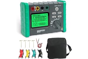DY4100B 2/3/4-tråds jordresistansmätare Digital jordresistanstestare Jordresistansmätare, 0~2000Ω Megohmmeter, 1500V solspänn