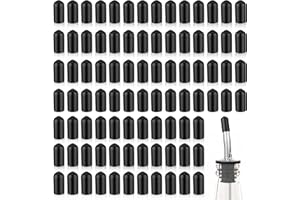 Nogeqi 100 beccucci antipolvere per bottiglie, tappi in gomma, per liquore