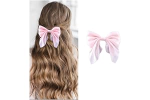 Cimenexe Bohemio Lazo Rosa Pinzas Para El Cabello Lazo Pasadores De Pelo Lazo Rosa Pinza De Pelo Pasador Gran Lazo Pasador De Pelo Lazo Tocado Accesorios Para El Cabello Para Las Mujeres Y Las