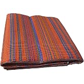 ACY STORE FOLDABLE PLASTIC WICKER RUG OUTDOOR PICNIC CAMPING EXHIBITION DOUBLE SEAM (Red, 175 X 270 CM)
