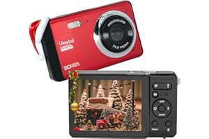 VMOTAL Digital Camera/ 8x Digital Zoom/ 20MP/ 1080P FHD/ 2.8” TFT LCD Screen GDC80X2 Simple Camera for Kids/Children/Teenagers/Beginners/The Elderly (Red)