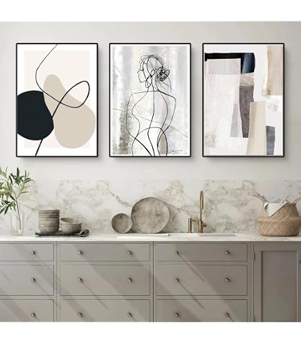 Lot De 3 Posters Herbe De La Pampa - Style Bohème Moderne - Décoration Murale Salon Et Chambre (30 X 40 Cm)