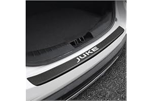 GENERIC Car Carbon Fiber Rear Bumper Protector Strip for Nissan Juke，Auto Rear Trunk Door Sill Guard Sticker Plate Accessories