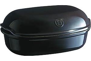 Emile Henry Charcoal Artisan Bread Baker Panettiere Artigianale, Ceramica, Carbone