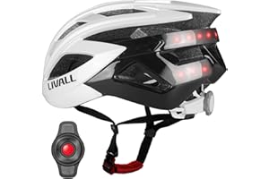 LIVALL Casque de Vélo Intelligent avec feu arrière LED, Casque de Vélo Bluetooth avec Télécommande, Alarme SOS, Casque de Vélo avec Microphone et Haut - Parleur, Homme et Femme Adultes