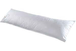 PROCAVE Fodera Cuscino per Gravidanza, Fabbricato in Germania, Bianco, Schutzbezug 40 x 145cm