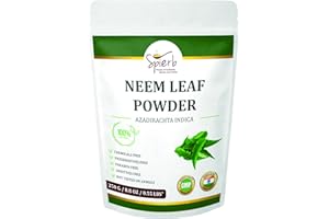 Spierb Herbal Neem Leaf Powder 250gm – Wild Crafted Green Neem Leaves Powder - Neem Powder for Skin and Hair - 100% Pure Azadirachta Indica Ayurvedic Herb
