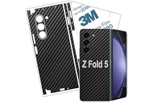 BETXELL Z Fold 5 Skin Wrap 3M Folie Schutzglas Galaxy Z Fold 5 Skin Carbon Fiber