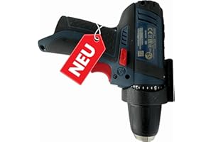 LADSPRINT® Wandhalterung passend für Akkuschrauber Bosch GSR 12V-15 – Hochwertiges PETG | Robust und Stabil | Perfekte Passform | Made in Germany | Sichere und platzsparende Aufbewahrungslösung