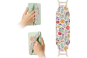 HoYiXi Universal Soft Elastic Hand Strap for 6-7'' eReader, Compatible with Kindle, Kobo, PocketBook, Tolino, High-Elasticity Hand Strap Finger Grip Holder For 6'',6.8", 7" eReader,Full Flowers